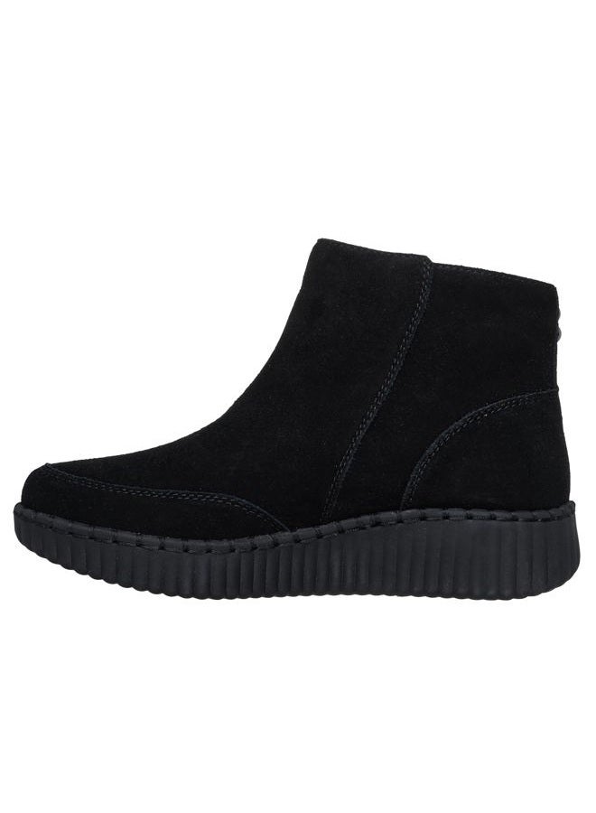SKECHERS Women's Wilshire BLVD-Weekend Crush Ankle Boot, Black/Black, 39 EU - Image 2