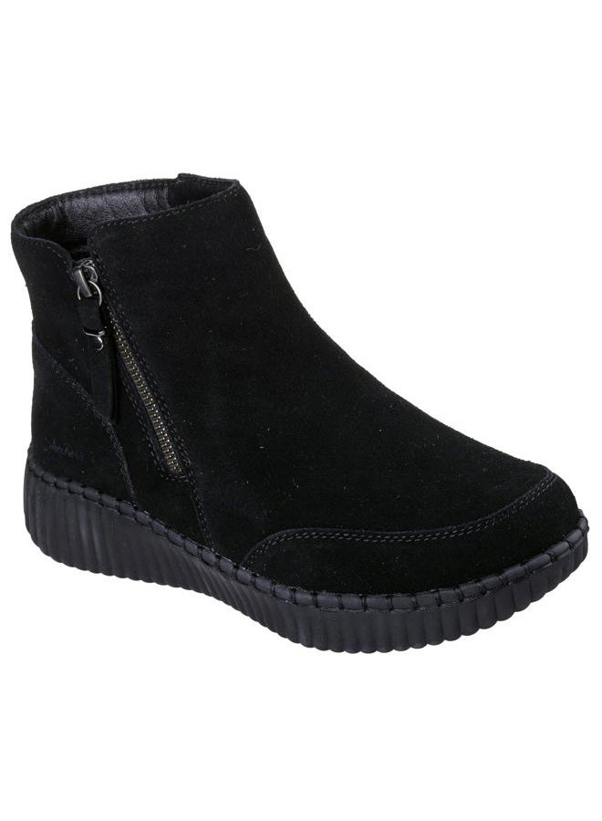 SKECHERS Women's Wilshire BLVD-Weekend Crush Ankle Boot, Black/Black, 39 EU - Image 3
