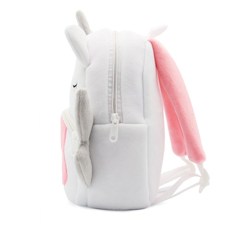 Plush Kids Backpack, Unicorn Animal Design, Soft Lightweight School Bag for Toddlers and Preschool Kids - Image 4