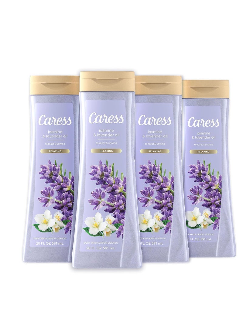 Caress Body Wash for Women, Jasmine & Lavender Oil, Relaxing Shower Gel to Rest & Unwind, 20 fl oz, 4 Pack - pzsku/ZC5230955C5FA0D9E4FBEZ/45/_/1740145731/4564b23c-91fe-49f0-a53b-d62a170bf0f1