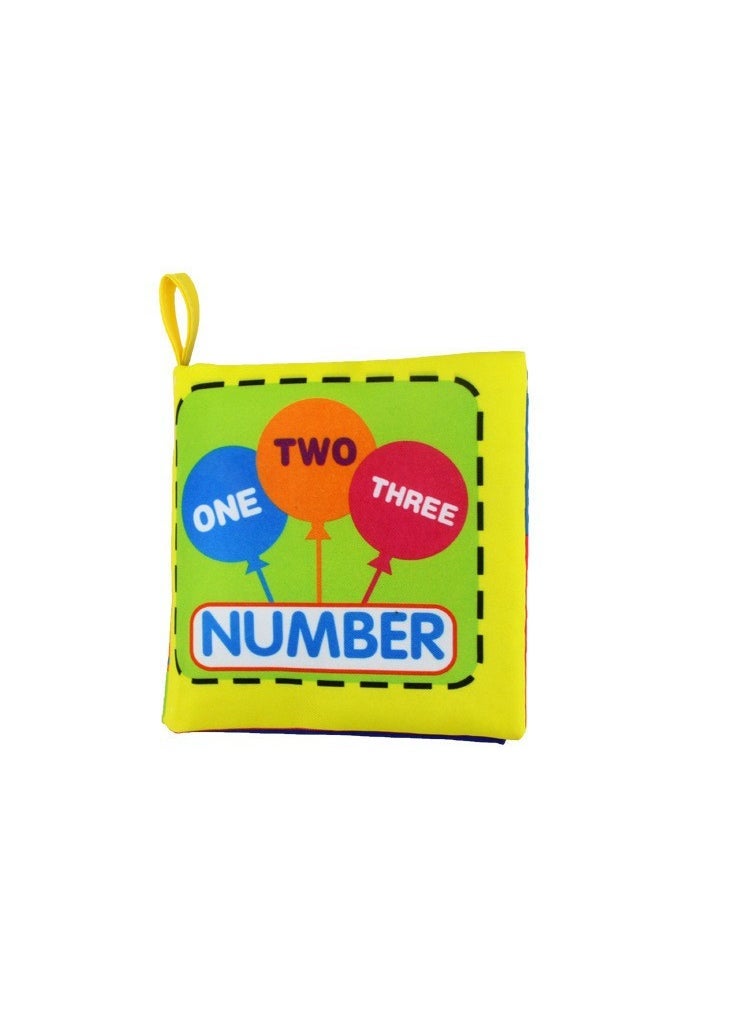 1 x 5 pcs 34 Designs Early Education Tear-Resistant Baby Cloth Books 1356-4 Digital