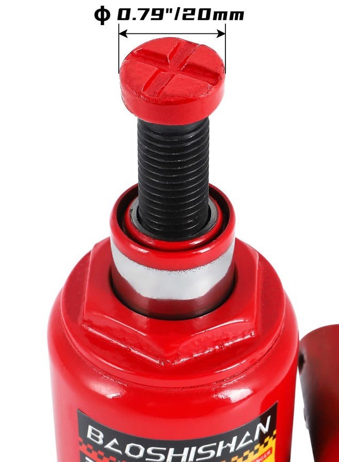 BAOSHISHAN 3 Ton Double Ram Bottle Jack 6-1/2" to 16-1/2" Lifting Range Portable Hydraulic Jack with Carrying Case - Image 5