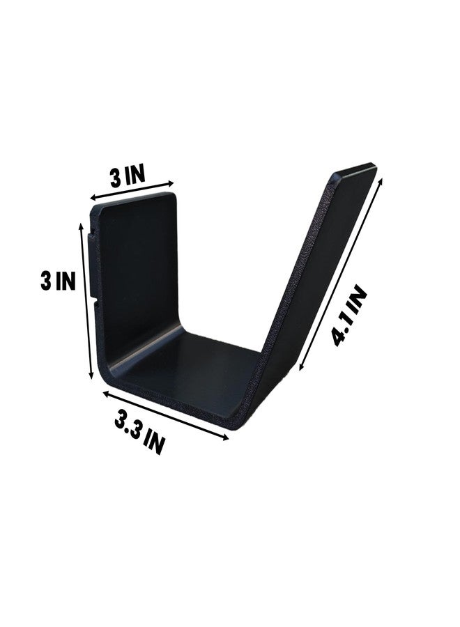 MOOYIYAN Baseball Glove Wall Mount Display Rack, Black, Heavy-Duty Plastic, 2 Pack, Space-Saving Storage, Form-Preserving Design for Baseball Softball Equipment - Image 4