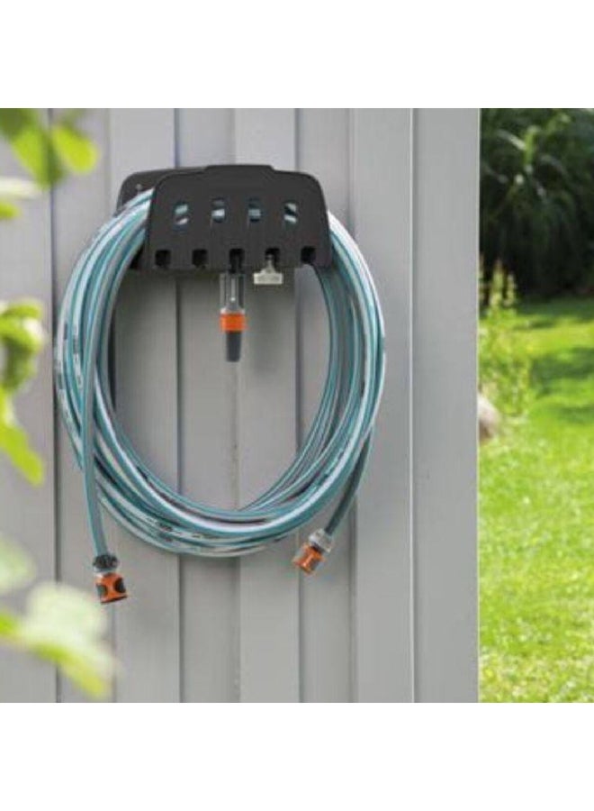 غاردينا خرطوم قابل للتثبيت على الحائط باللونين الازرق والرمادي من غاردينا، مقاس 20 م × 0.5 بوصة 18005-50 - Image 3