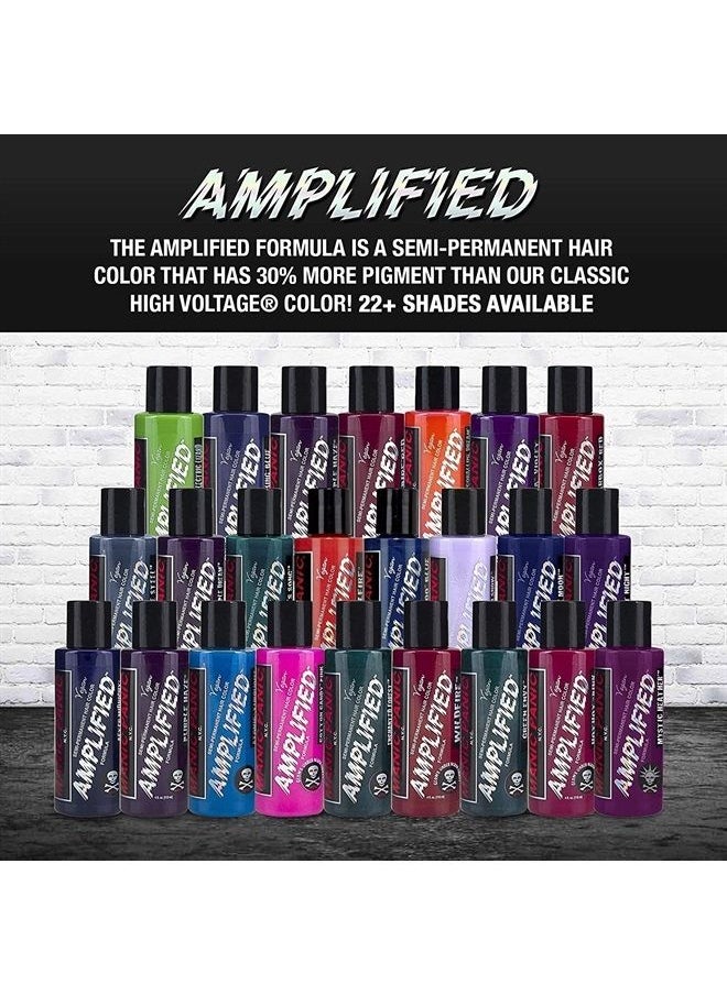 Manic Panic - Vampire Red Hair Color - Amplified - (2PK) Semi Permanent Hair Dye - Deep Blood Red Color Can Give Burgundy Tones To Unbleached Hair - For Dark, Light Hair - Vegan, PPD & Ammonia Free - Image 1