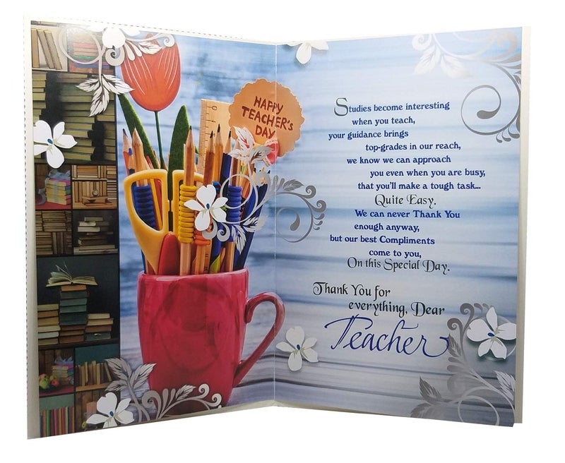 Natali Teachers Day Gift Greeting Card Parker PenGift For TeacherTeachers Day SpecialTeachers Day GiftsBest Gift For Teacher - Image 3