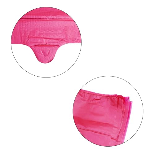 LazyMe T Shirt Bags, Plastic Grocery Bags with Handles for Merchandise and Supermarket, Bolsas De Plastico Para Negocio, 12 x 20 Inches (Rose Red, 100 Pcs) - Image 3