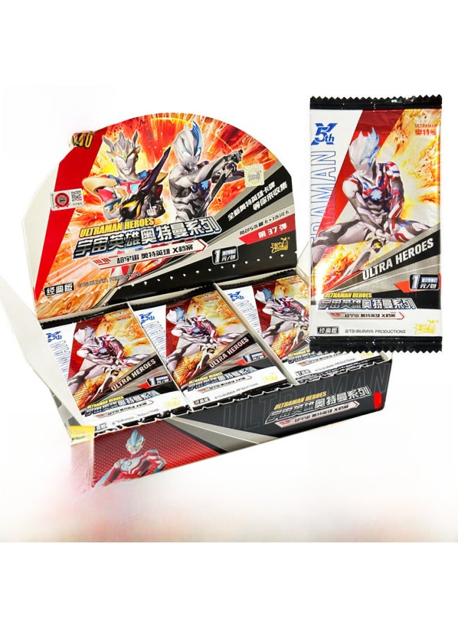 Authentic Ultraman Card Game Cards Touro Continent Naruto Shippuden Cards Table Game Toys Fast Delivery-Color:10 Yuan Version Of Ultraman Gel Pens In A Box Of 12