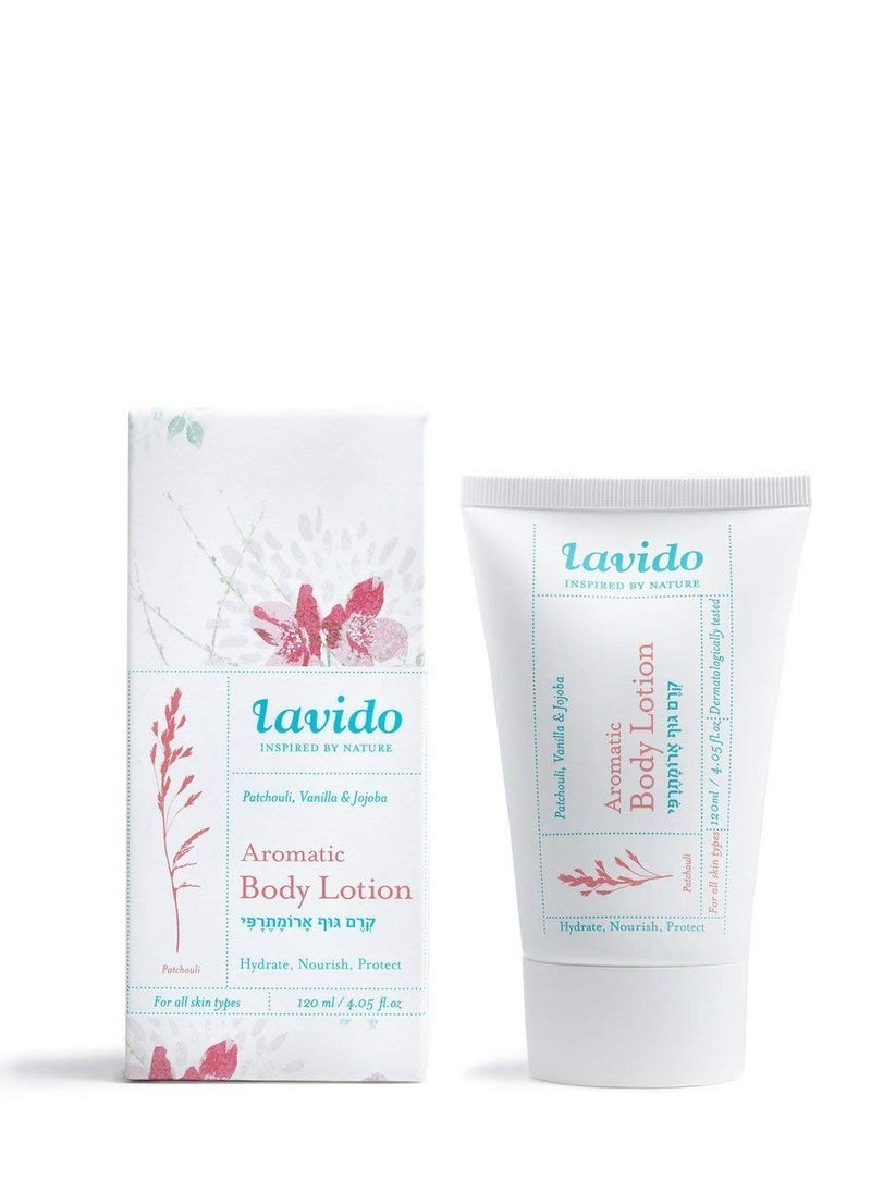 Lavido Lavido - Aromatic Natural Body Lotion (Patchouli, Vanilla & Jojoba) (4 fl oz | 120 ml)  - Image 1