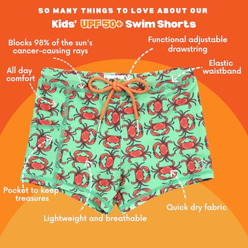 SwimZip Shorties - UPF 50+ Swim Shorts - Baby, Toddler, and Kids - Boys or Girls - Image 3