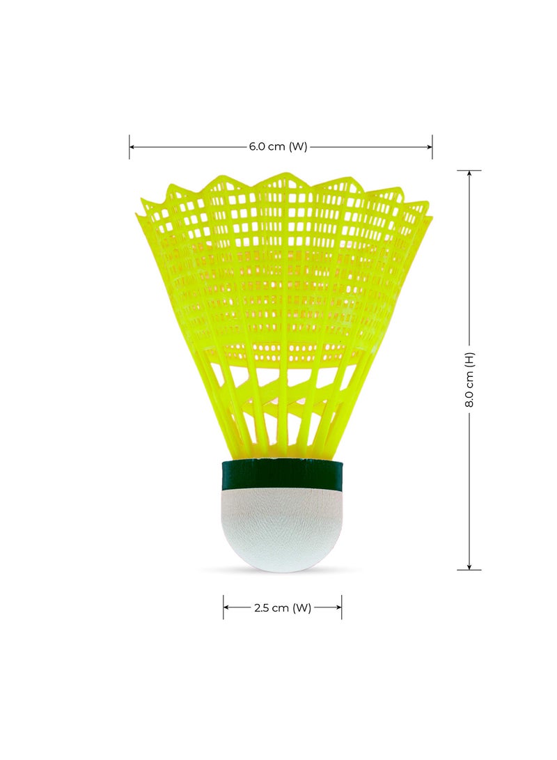 لي-نينج سويفت X100 كرة الريشة | المادة: نايلون |  سرعة بطيئة | أداء متين | الهجين قاعدة الفلين - Image 2