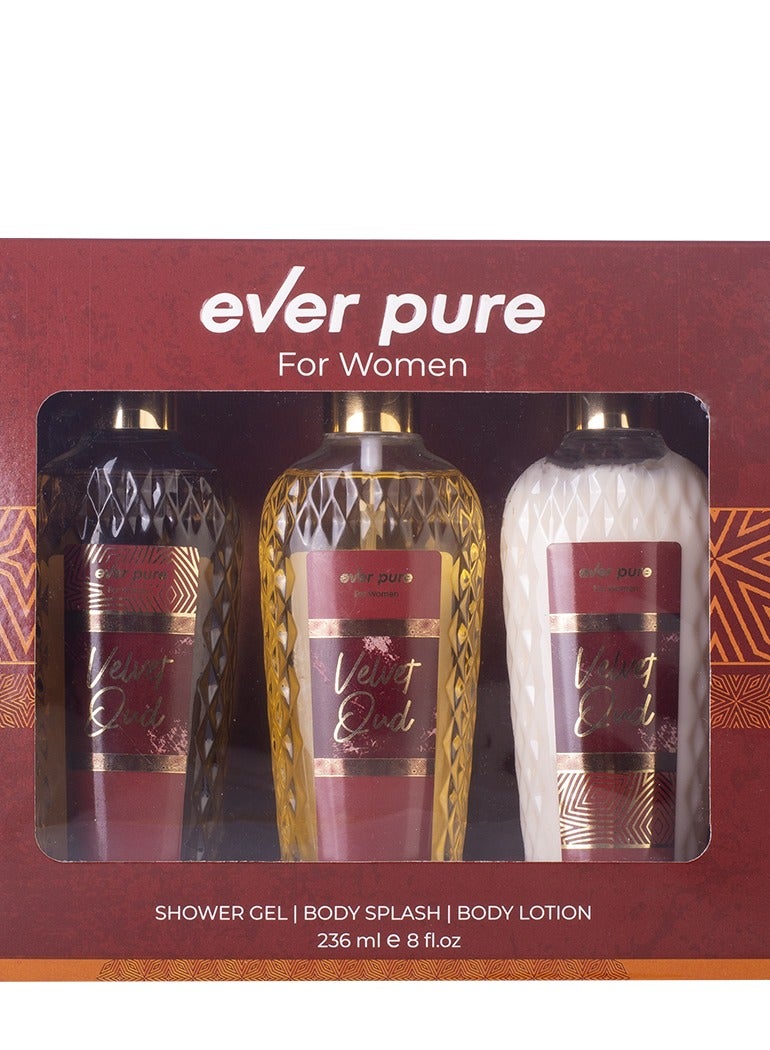 إيفر بيور مجموعة بيور فيلفت عود (جل استحمام - لوشن للجسم - سبراي للجسم) - Image 1