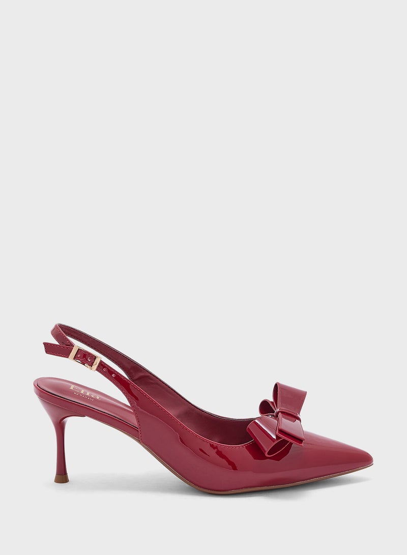 ELLA Bow Sling Back Pump - Image 1