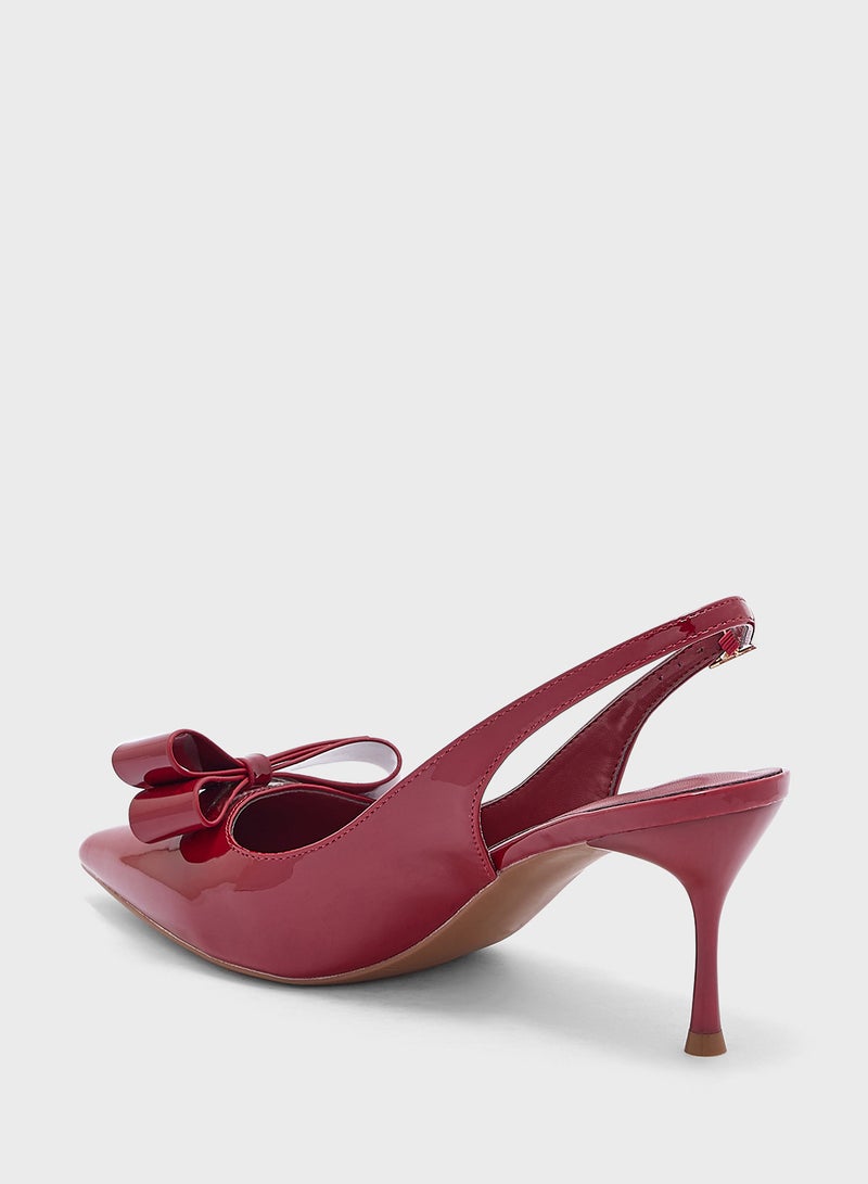 ELLA Bow Sling Back Pump - Image 3