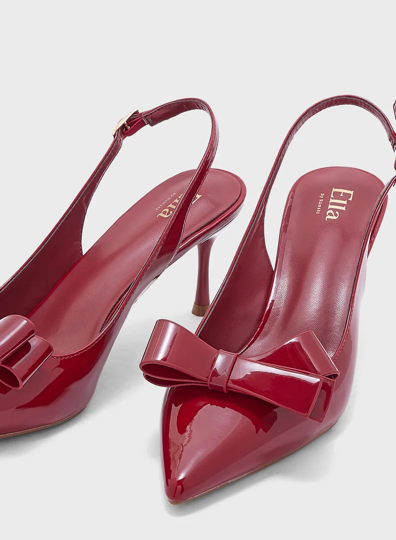 ELLA Bow Sling Back Pump
