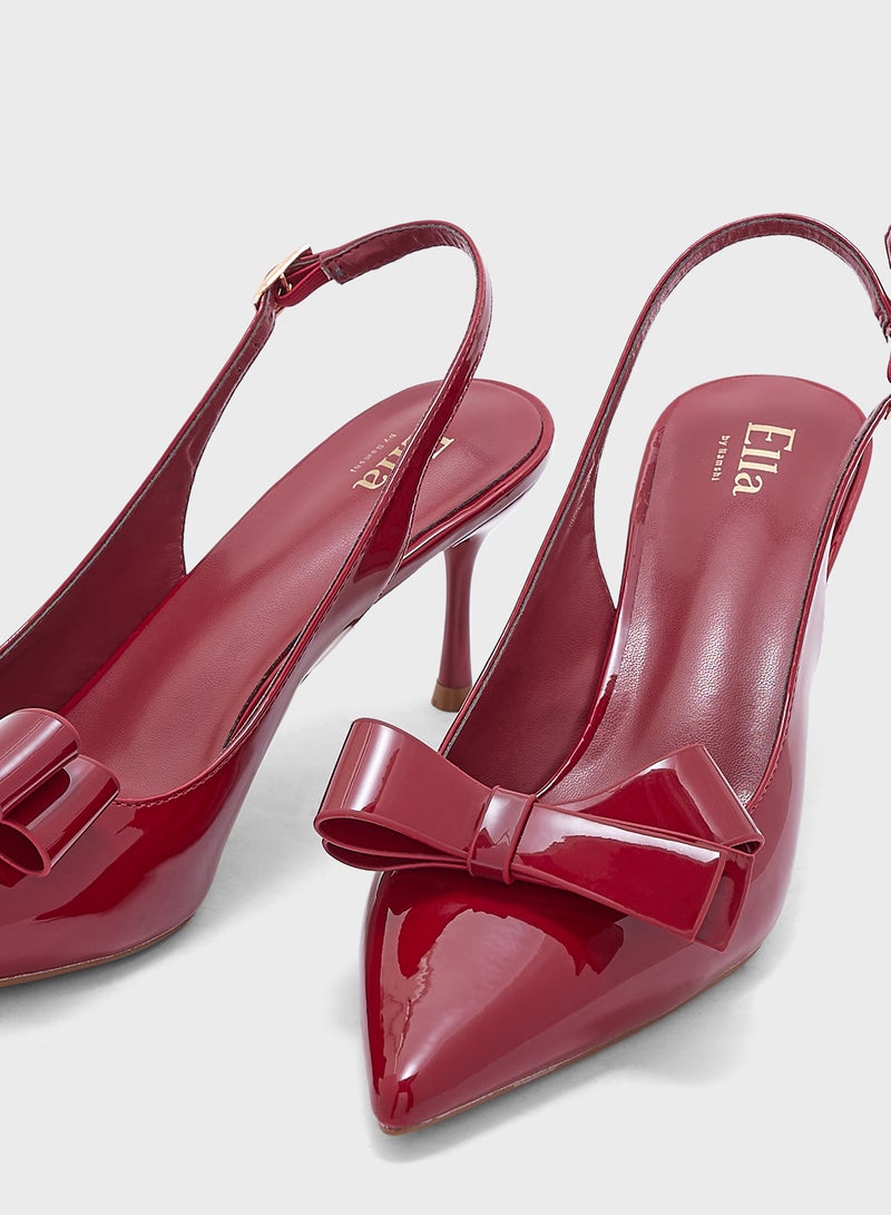 ELLA Bow Sling Back Pump - Image 4