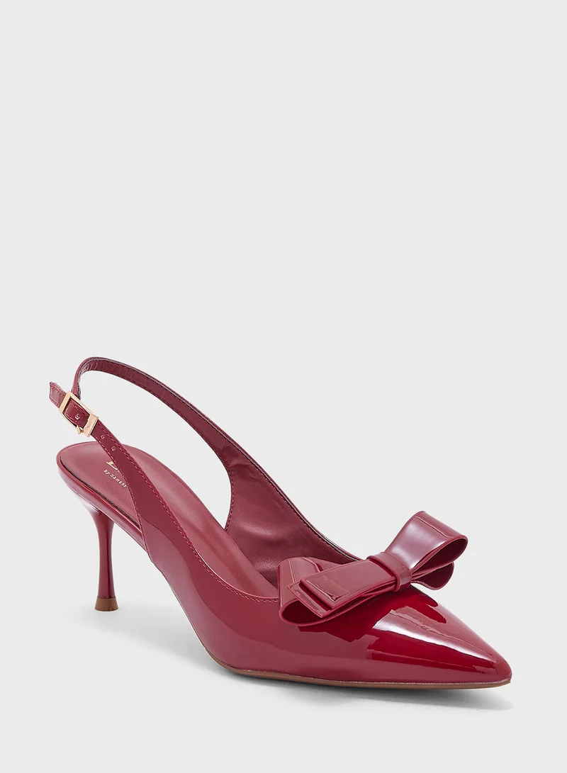 ELLA Bow Sling Back Pump
