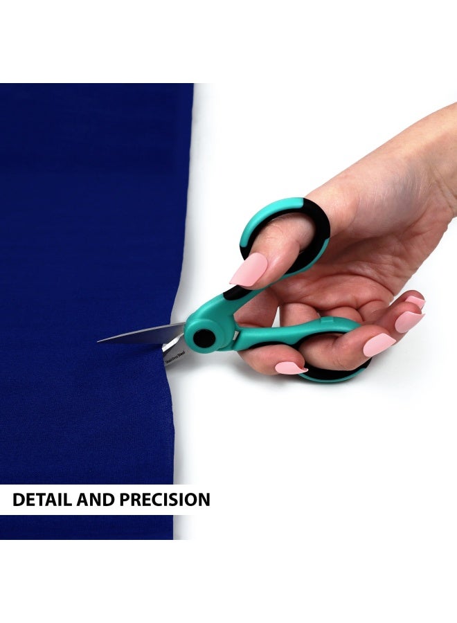 Singer 00557 4-1 2-Inch Proseries Detail Scissors With Nano Tip  Teal - Image 4