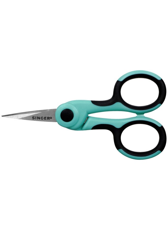 Singer 00557 4-1 2-Inch Proseries Detail Scissors With Nano Tip  Teal - Image 1