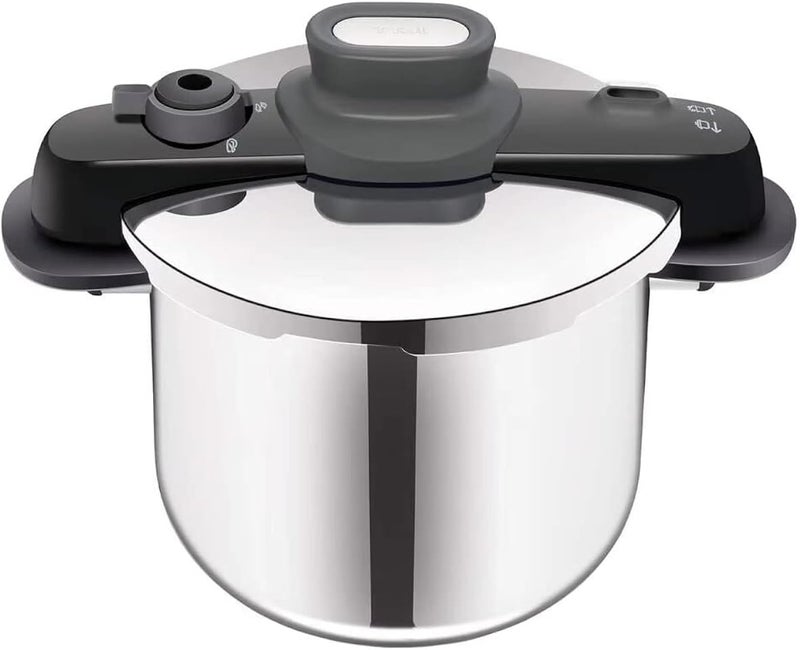 تيفال قدر الضغط TEFAL Secure Compact سعة 8 لترات، نظام أمان من 5 نقاط، نتائج سريعة للغاية، رقم المنتج: P3534446 - Image 1
