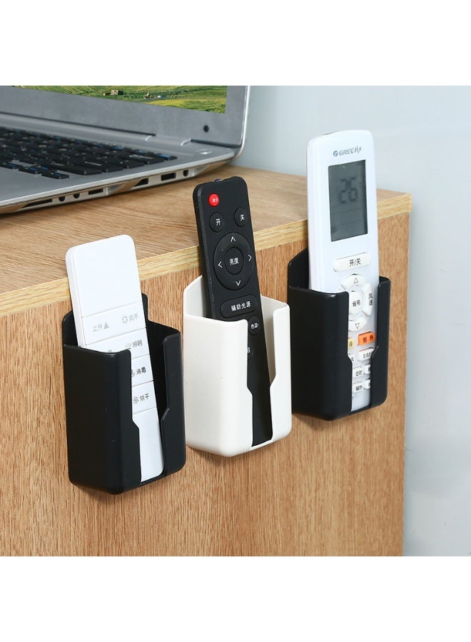 Wall Mount Remote Control Holder, 3 Pcs TV Controller Holder, Self Adhesive Remote Holder, Wall Pen Holder Storage Accessories, for Home Office School (Black) - Image 5