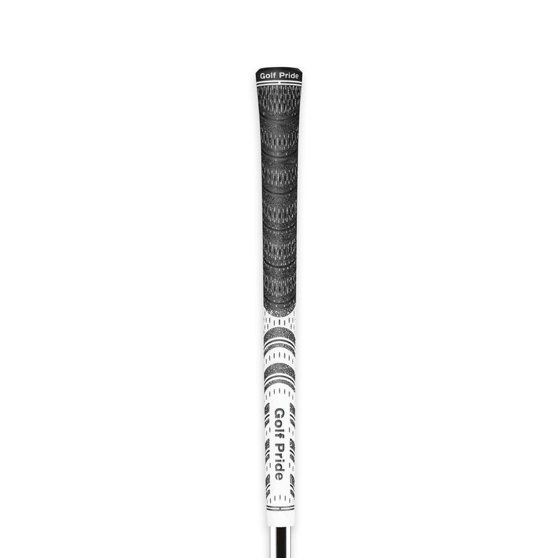Golf Pride MCC Golf Club Grip - All-Weather Hybrid Grip - Brushed Cotton Cord & Pebbled Texture - Moisture-Wicking Technology, White - Midsize, 1 Pack - Image 1