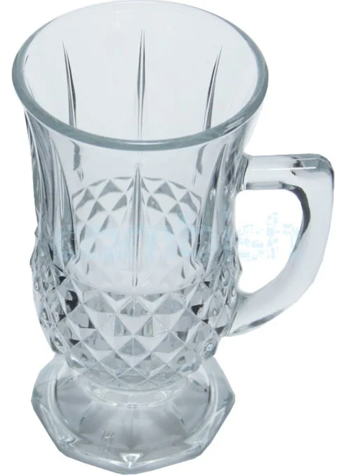 Paşabahçe Istanbul Set of 6 Handled Footed Mugs