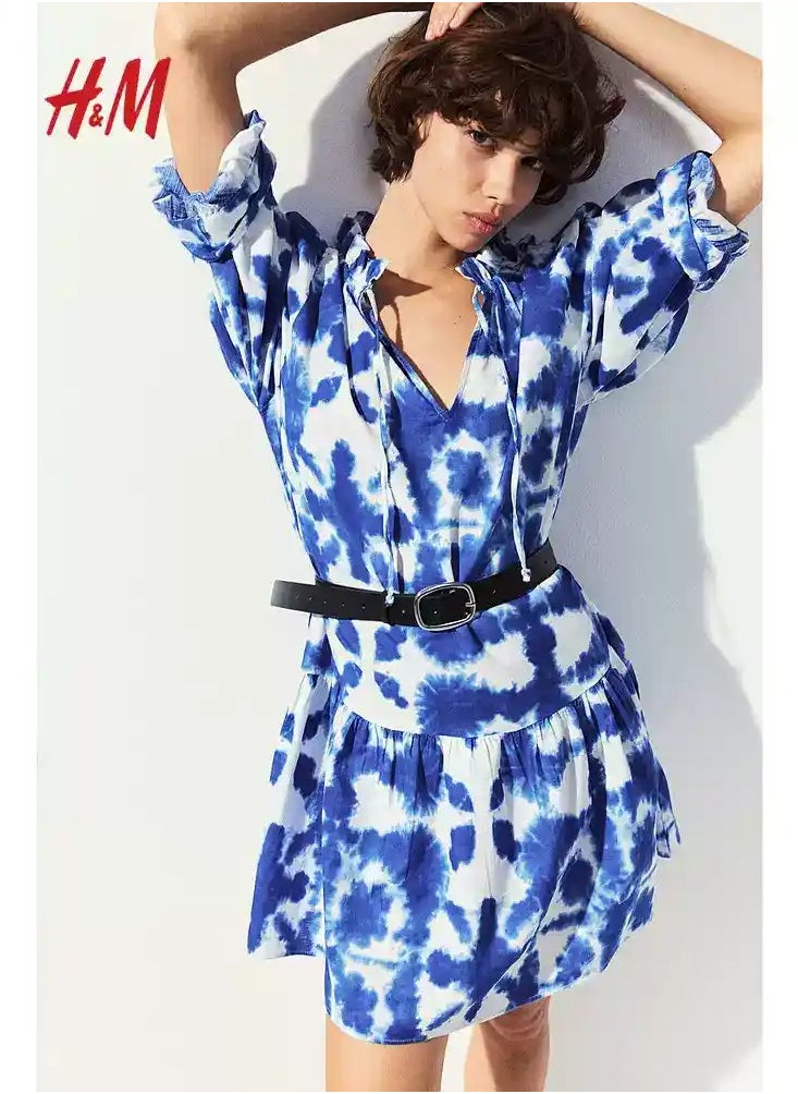 H and M - HM Women's New Loose Lightweight Comfortable And Fashionable Dress - Image 1