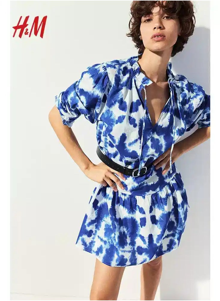 H and M - HM Women's New Loose Lightweight Comfortable And Fashionable Dress - Image 1
