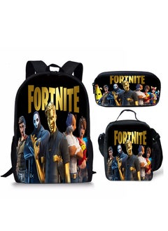 FORTNITE Fortnite Backpack with Large Capacity Three Piece Backpack and Student backpack 
