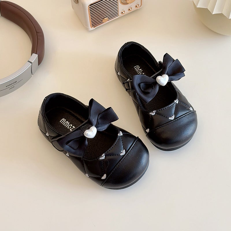1-Year-Old Baby Girl''s Leather Shoes, Infant Soft-Soled Toddler Shoes, Korean Style Fashionable Princess Shoes for Girls - Image 4