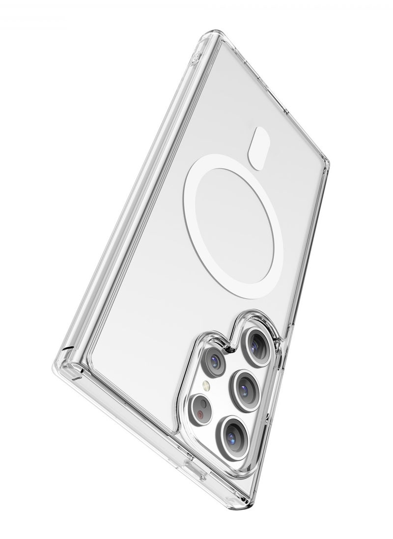 GREEN LION - Samsung Galaxy S24 Ultra MagSafe Case Crystal Clear Anti-Yellowing / Anti-Fingerprint  / Comfortable Grip Back Cover - Clear - Image 1