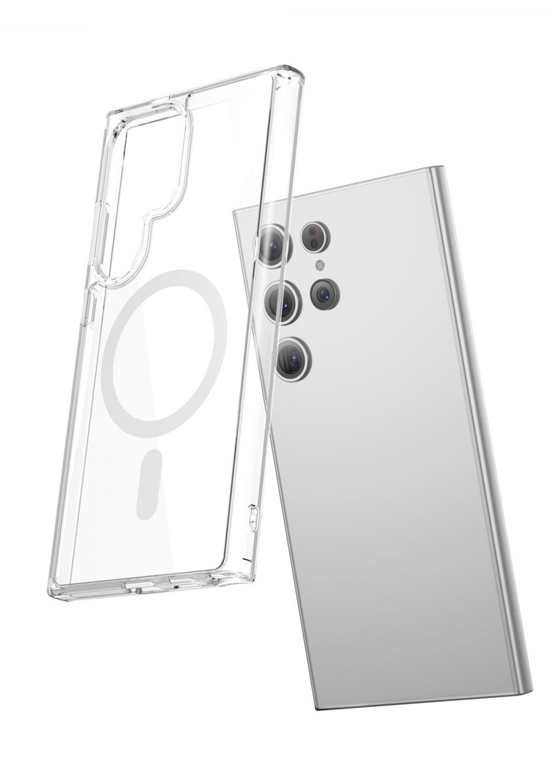 GREEN LION - Samsung Galaxy S24 Ultra MagSafe Case Crystal Clear Anti-Yellowing / Anti-Fingerprint  / Comfortable Grip Back Cover - Clear - Image 1