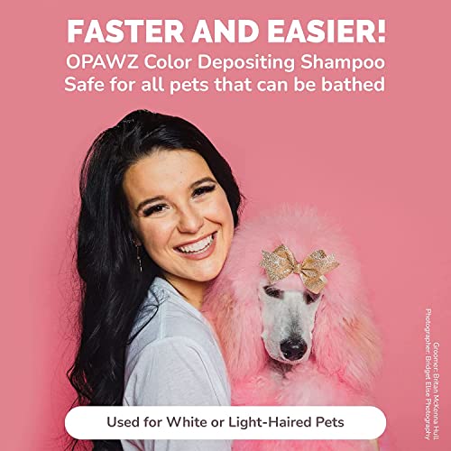 OPAWZ Color Depositing Shampoo for Dogs and Cats, Semi-Permanent Dog Hair Dye, Safe Pet Hair Dye for All Bathable Pets (Vivid Pink, 2.1 fl.oz / 60mL) - Image 2