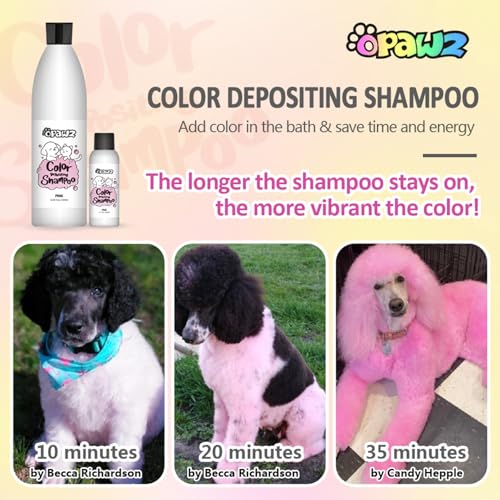 OPAWZ Color Depositing Shampoo for Dogs and Cats, Semi-Permanent Dog Hair Dye, Safe Pet Hair Dye for All Bathable Pets (Vivid Pink, 2.1 fl.oz / 60mL) - Image 5