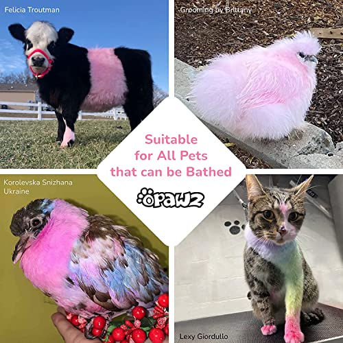 OPAWZ Color Depositing Shampoo for Dogs and Cats, Semi-Permanent Dog Hair Dye, Safe Pet Hair Dye for All Bathable Pets (Vivid Pink, 2.1 fl.oz / 60mL) - Image 3