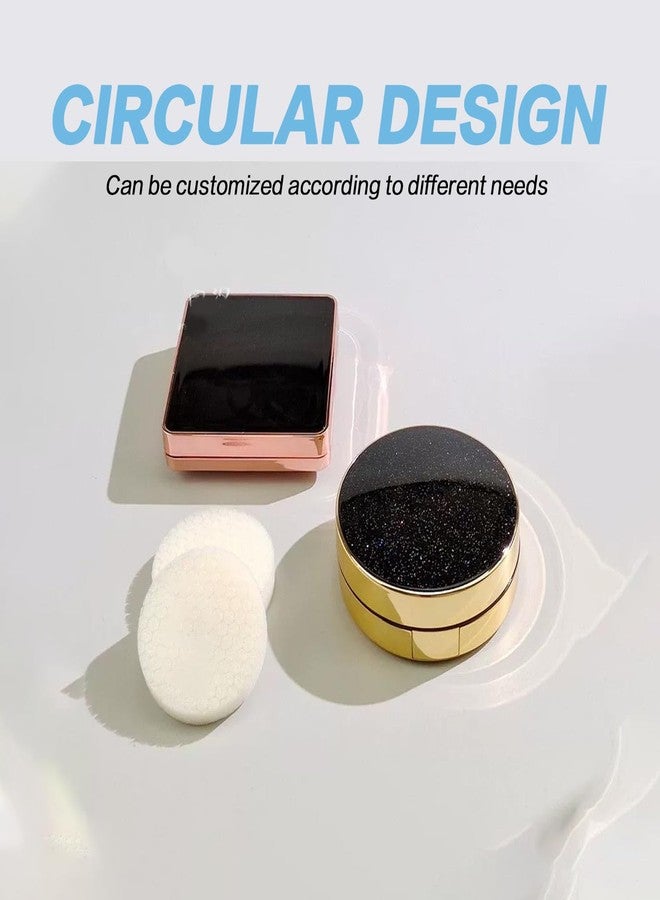 Elandy 8 Pcs Air Cushion Sponge Core Makeup Sponge Powder Puff for BB CC Cream Liquid Foundation DIY(White) - Image 4