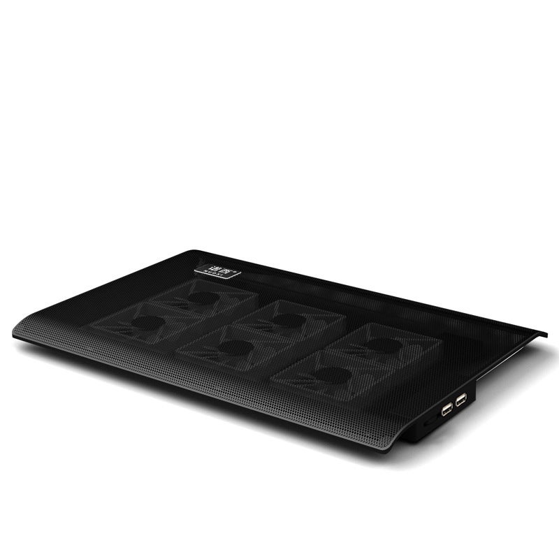 Cross-border laptop radiator six-fan ultra-thin base to adjust air volume 17 inches Black 