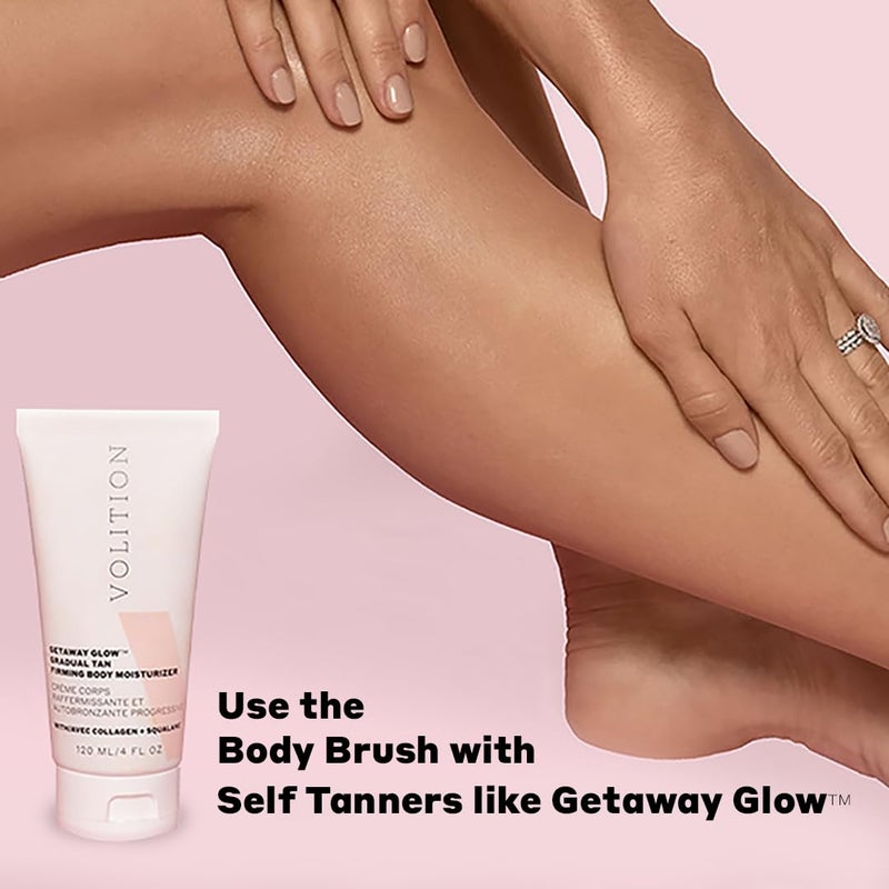 Volition Beauty The Body Brush Product Applicator Brush Smoothly Evenly Apply Self Tanner and Moisturizers Easy Application MessFree with Vegan Synthetic Bristles - Image 2