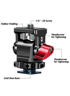 Y&D Field Monitor Mount Swivel 360 degrees and Tilt 180 Adjustable Holder with Cold Shoe for Camera Video Lighjt Shooting Accessories  - Image 4