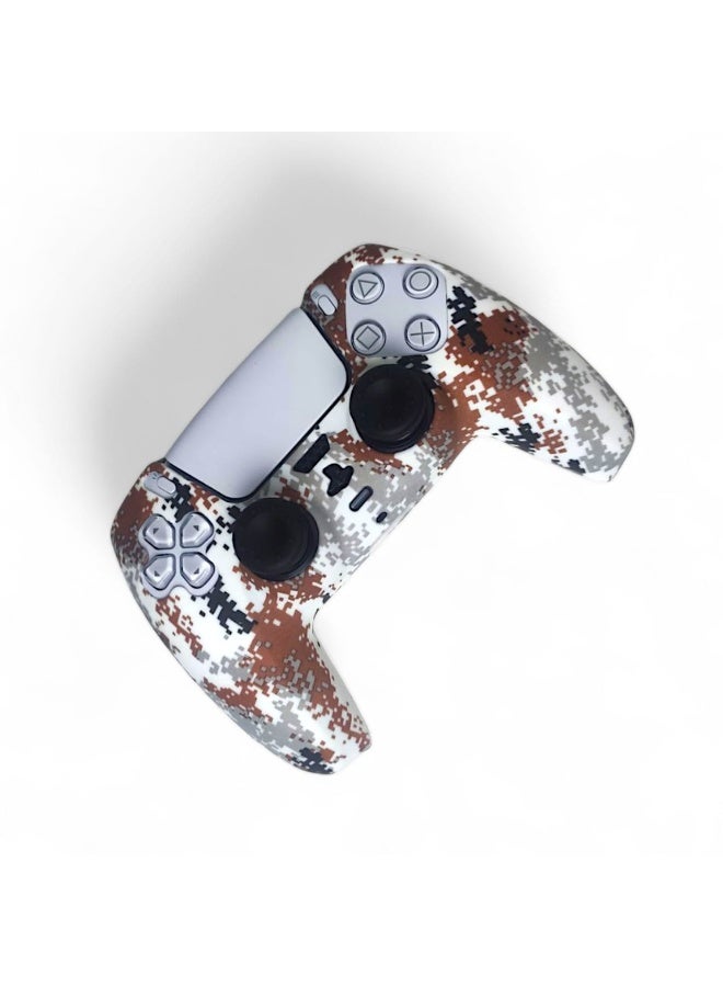 غطاء تحكم PS5 بتصميم كموفلاج – غلاف سيليكون بطابع عسكري - Image 2