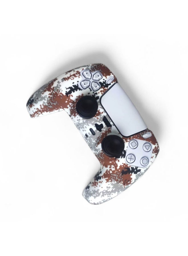 غطاء تحكم PS5 بتصميم كموفلاج – غلاف سيليكون بطابع عسكري - Image 3