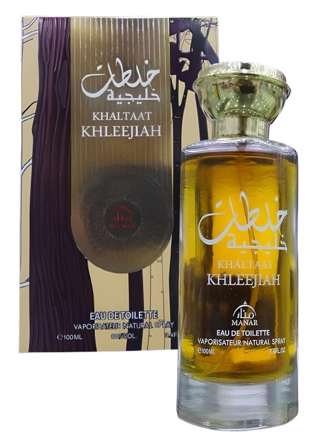 manar 4 Pieces Khaltaat Khleejiah Perfume For Unisex 100ml EDT - Image 2