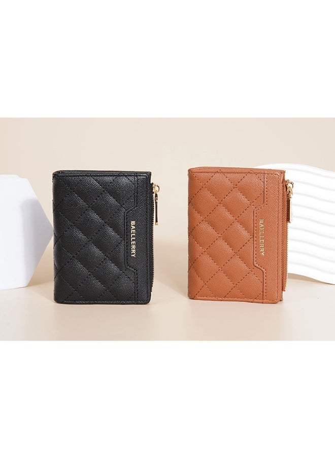 baellerry Women's Wallet Short Fashion Coin Purse Multi-card Zipper Buckle Clip Women  - Image 4