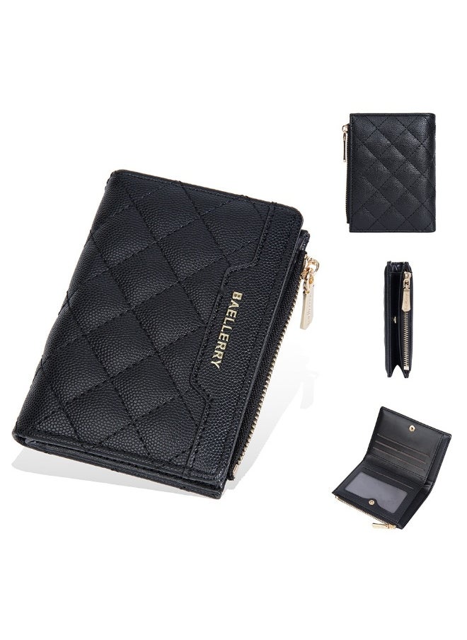 baellerry Women's Wallet Short Fashion Coin Purse Multi-card Zipper Buckle Clip Women  - Image 1