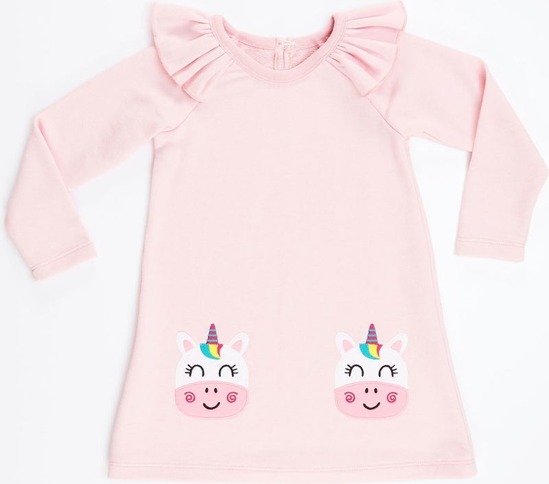 Denokids Unicorn Patch Dress  - Image 4