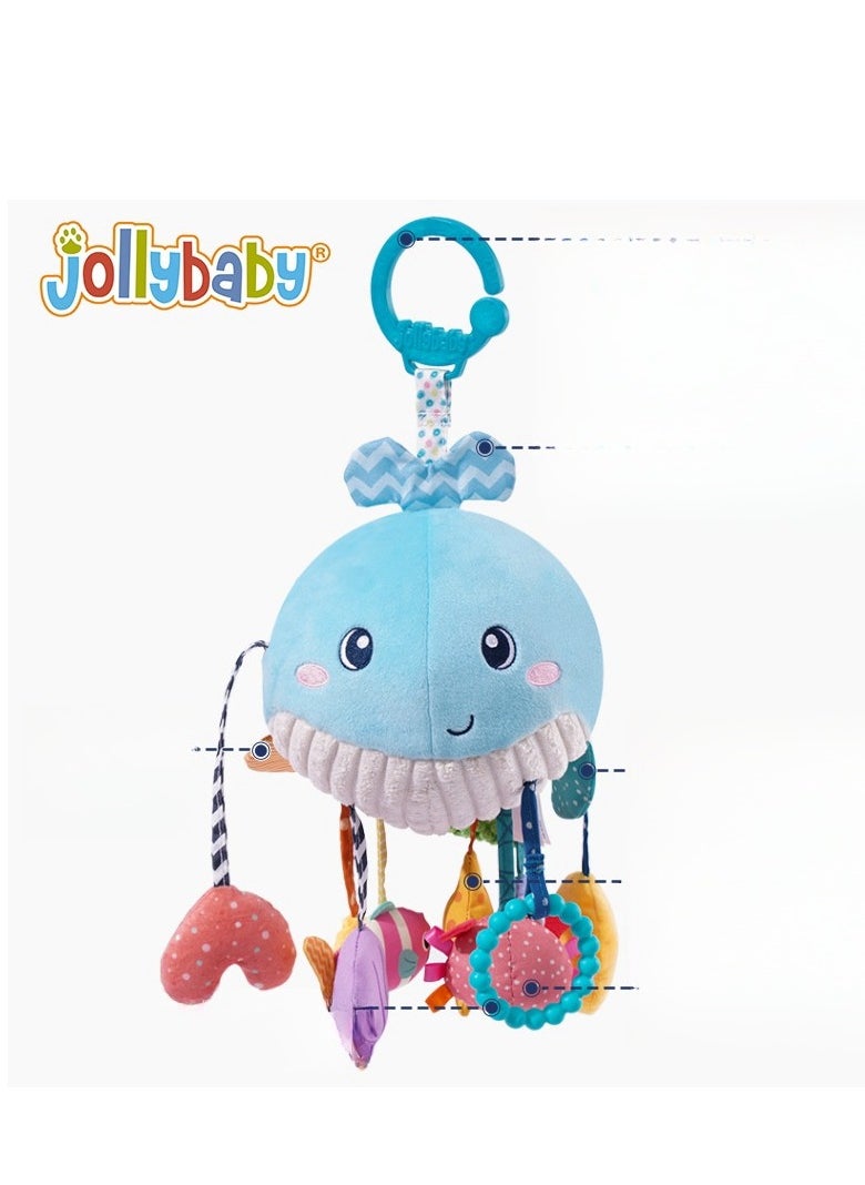 Jollybaby Baby Lathe Pendant - Baby Car Toy Pendant Wind Chime - Baby Lala Le Plush Doll  - Image 1