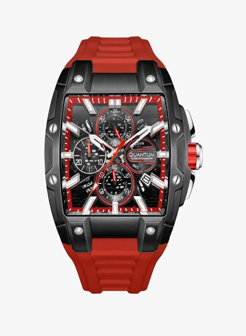 كوانتوم Men's Silicone Analog Watch HNG1161.058 - 43.5 mm