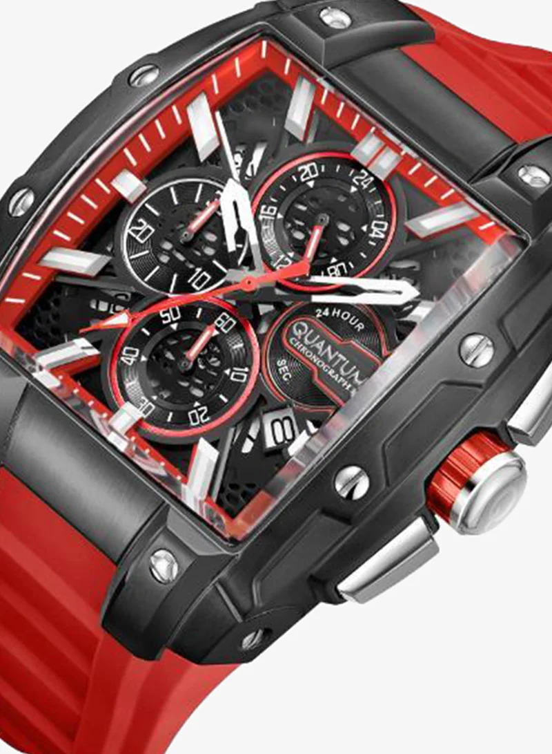 كوانتوم Men's Silicone Analog Watch HNG1161.058 - 43.5 mm