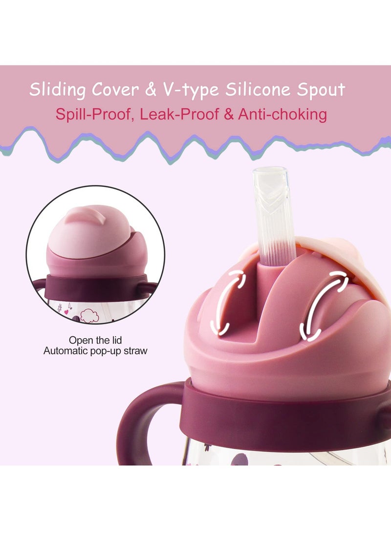 Baby Straw Cup with Handles, Sippy Cup for Baby Months 6+, Weighted Straw Non Spill Cup for Toddlers, Spill-Proof, Leak-Proof Soft Spout Cup 260ml, Bpa Free (Purple) - pzsku/ZC52467608FC7236095C8Z/45/_/1721032227/e5b1a07c-4179-4fa7-b18c-ccf2de4efcf1